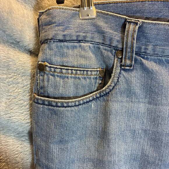 American Rag Denim Jeans Mens 34x32 DouglasStraight Fit Light Blue Wash Y2K - Picture 7 of 11